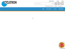 Tablet Screenshot of cyclotron.de